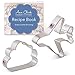 Ann Clark Cookie Cutters 2-Piece Air Travel/Flying Cookie Cutter Set with Recipe Booklet, Airplane and Cloud