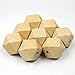 0.8 Inch 20mm Wood Beads Spacer Beads 100pcs Unfinished Geometric Beads for Diy