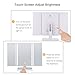 LED Lighted Makeup Mirror, Tri-fold Travel Mirror 1x/2x/3x Magnification 24-LED Vanity Mirror with Touch Dimmer, Brighter and 180-Degree Rotation, USB Cable or Battery Powered