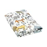 DwellStudio Fitted Crib Sheet, Safari
