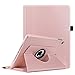 Fintie Rotating Case for iPad 6th / 5th Generation (2018/2017), iPad Air 2 / Air 1 (9.7 Inch) - 360 Degree Rotating Stand Cover Auto Sleep Wake, Rose Gold