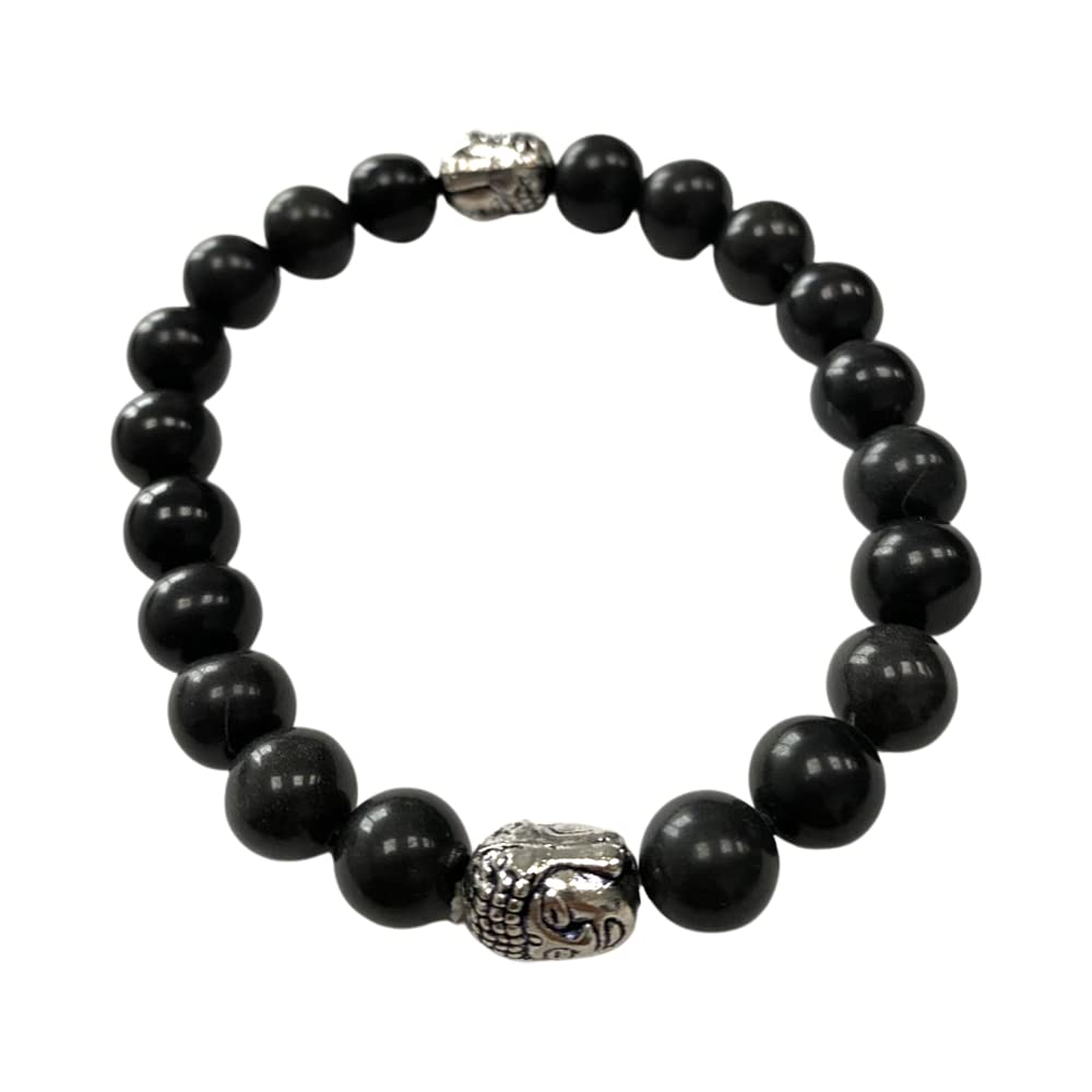 VIE Buddha Bracelet (Black Agate)