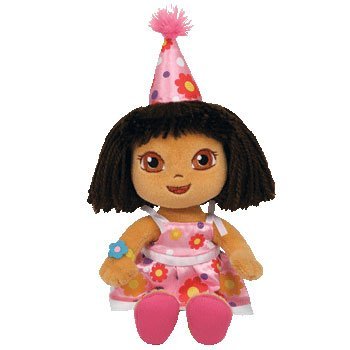 TY Beanie Baby Birthday Dora