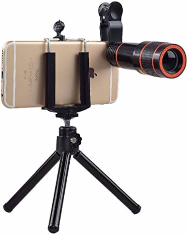 Phone Camera Lens Kit Tripod Stand Mount Hd 12X Zoom Cell Smart for Iphone X/8/7 Plus Samsung Galaxy S7/S8/Note 8