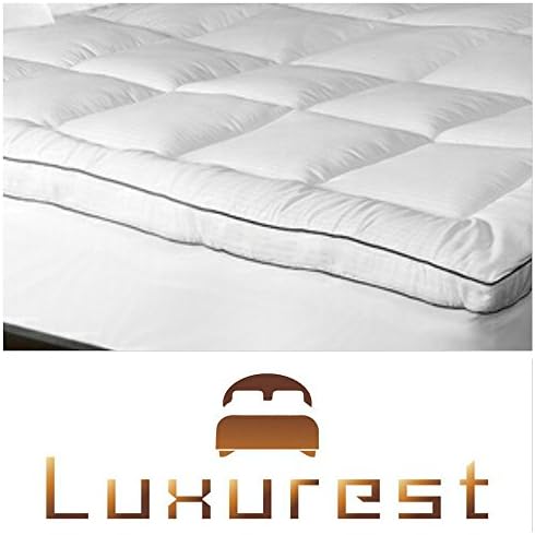 Mattress Pad | Pillow Top Mattress Topper | This 1000 Thread Count Luxurious Mattress Pad Is the Perfect Addition to Your Current Mattress. (Queen)