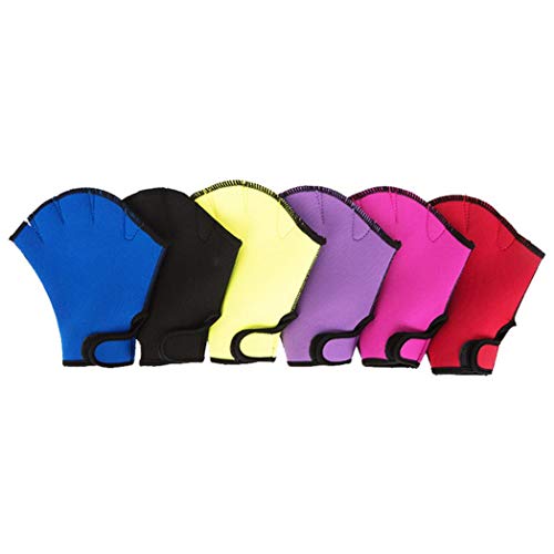 1 Pair Swimming Hand Palm Fins Flippers Webbed Training Diving Durable Gloves Swim Gear