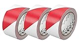 3M Red & White Hazard Warning/Safety Stripe Tape 2
