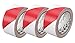 3M Red & White Hazard Warning/Safety Stripe Tape 2