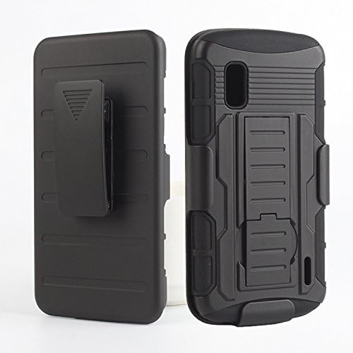 LG Nexus 4 Case,Tebokoko Belt Clip Holster Rugged Robot Armor Hybrid Cover for Google Nexus 4 E960 with Kickstand Full Body Heavy Duty Impact Shockproof
