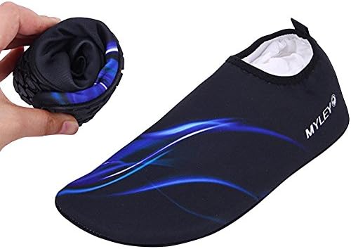 Flexible Water Sport Skin Shoes Aqua Socks Unisex for Swimming,Running,Snorkeling,Surfing,Yoga Exercises,XL(US9-10=CHN40-41),Blue