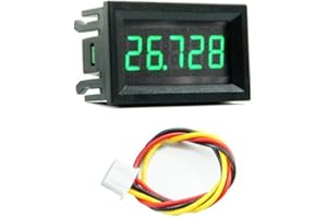 RichVibe LED Display 5-Digit Digital Voltmeter 0-33V DC with 0.1mV Resolution, Three-Wire Voltage Tester Business & Industria