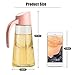 Olive Oil Dispenser Bottle, Vinegar Dispensing Cruets, 17 Oz Condiment Oil Glass Bottle, Pink (Pink)