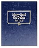 Whitman US Liberty Head (Barber) Half Dollar Coin Album 1892 - 1915 #9124
