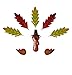 Alpine Corporation Thanksgiving Create-Your-Own Pumpkin Turkey Festive Decorating Activity Kit, Christmas Decoration