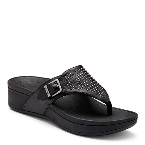 Vionic Women's, Capitola Thong Black 9 M
