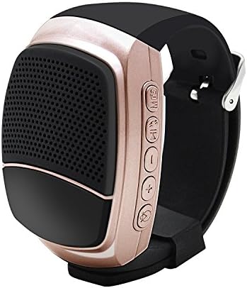YouVogue Upgraded Multi-functional Bluetooth Watch Speaker: Mp3 Music Player (Golden)