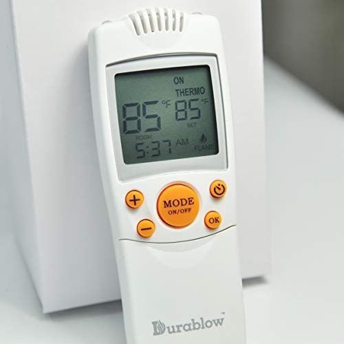 Durablow TR1004 Gas Fire Fireplace On/Off Remote Control Kit + Thermostat + Timer + Backlit