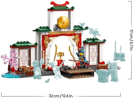 Ninjago Le Temple de Spinjitzu des Ninjas - Jeu de Construction avec 4 minifigurines et Un Dragon - Stimule Le Jeu de rôle - Idée de Cadeau pour garçons et Filles dès 4 Ans 71831