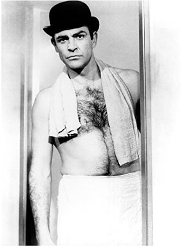 Sean Connery As James Bond Shirtless One Eyebrow Raised In Dr No Black And White 8 X 10 Inch Photo At Amazon S Entertainment Collectibles Store