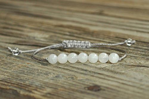 Moonstone Yoga Bracelet, Third Eye, Solar Plexus, Crystal Healing Bracelet, Minimalist Jewelry, , Meditation Bracelet, Childbirth, Fertility 6mm