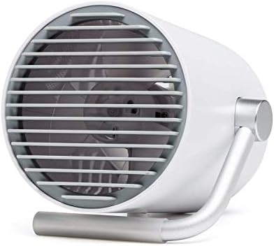Yeemeng USB Table Fan, Portable Personal Mini Desk Fan, PC/Laptop Cooling Fan for Home, Office, Travel (Touch Control, Dual Motor Driver, Double Blades, Whisper Quite) (White)