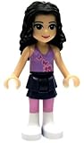 LF4-A5 LEGO Friends LOOSE Mini Figure Emma [Violet Top, Dark Blue Skirt, White Boots]