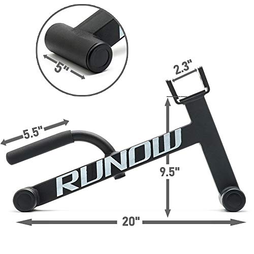 RUNOW Barbell Jack with Handle Mini Deadlift Barbell bar Suitable for All Barbells Loading