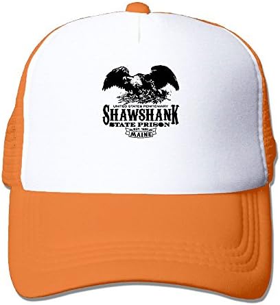 AKQQ0XXA Custom New Design Unisex-Adult Shawshank Prison - Novelty Jail Movie Trucker Cap Hats Orange