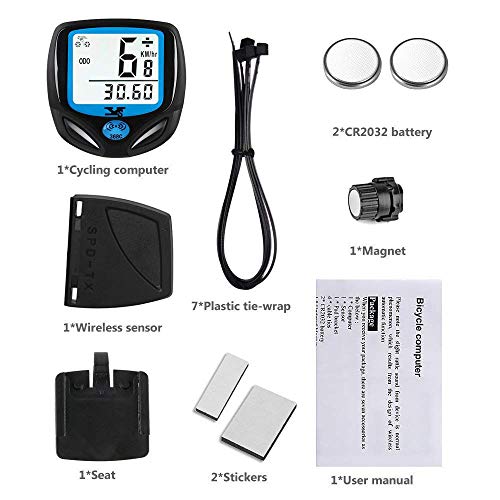 image for DINOKA Bike Speedometer Waterproof Wireless Bicycle Bike Computer and 