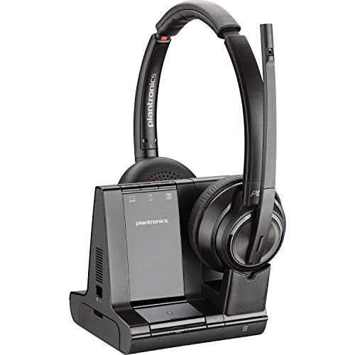 Sistema de auriculares inalámbricos DECT Plantronics SAVI 8200 Series W8220-M, certificado para Skype Empresarial