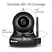 Home Security Camera ,2018 Version Wireless IP Camera with 5dBi Powerful Antenna for Pet Baby Home monitor,HD Pan/Tilt Control, 4x Digital Zoom, Night Vision , Black