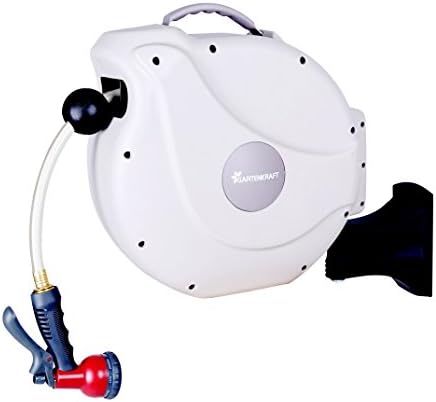 GartenKraft Retractable Garden Hose Reel, 1/2" 50'