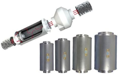 Phresh HGC701190 Inline Filter, 12 in | 950 CFM, Brown/A