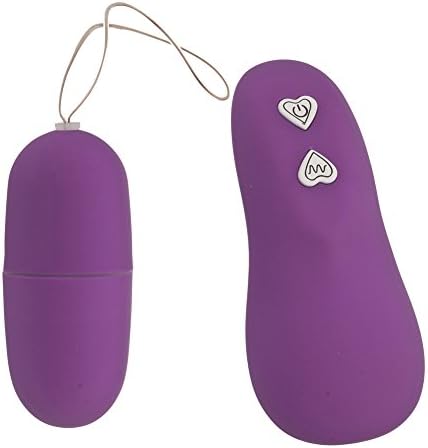 Mannuo 10 Function Vibration Luminous Super Silent Wireless Waterproof Remote Control Vibrating Jump Eggs J5641# (Purple)