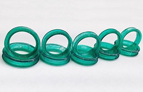 NikoNiko 5 Large 5 Small Green Color Rubber Thumb Ring Sizing Insert for Grooming Scissors