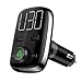 Aloxim Bluetooth FM Transmitter for Car, Wireless Radio Transmitter Adapter with Hands Free Calls, 5 V/3.4 A Dual USB Ports Car Charger for All Smartphones Audio Players