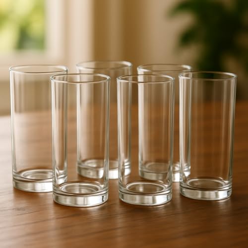Ocean Fin Line Glass Set, 355ml, Set of 6, Transparent 1