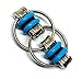 Fidget Toy Chain - Stress Relief Perfect for ADHD, ADD, Anxiety Adult Stocking Stuffers Gifts (10 Style Pack)