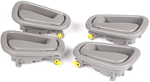 Grey 2 Left 2 Right Interior Door Handles For 1998-2002 Toyota Corolla Prizm