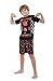 Five Nights at Freddy's 'Jump Scare Bear Checker Board' Video Game Pajama 2pc Short Set, Black, 8
