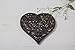 Cast Iron Heart Trivet | Decorative Cast Iron Trivet for Kitchen Countertop Or Dining Table | Vintage Design | 6.75X6.5 | with Rubber Pegs/Feet - Recycled Metal | Rust Brown Color