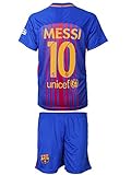 Barcelona #10 Messi 2017 / 2018 Home - Kids Jersey & Shorts - Youth Sizes