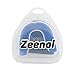 Zeenal Mouthguard w/ Vented Case and Fitting Instruction - Strapped and Strapless - Fit Football, Hockey, Soccer, LaCrosse - All Sports (White - Blue)