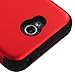 Asmyna TUFF Hybrid Phone Cover for LG Optimus Exceed 2/Optimus L70 - Retail Packaging - Red/Black