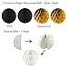ZERODECO Birthday Party Decoration, Happy Birthday Banner with Paper Fans, Honeycomb Balls, Triangular Pennants, Circle Paper Garland, Hanging Swirls and Balloons - Black and Imitation-Gold