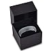 Charming Jewelers Tungsten Wedding Band Ring 6mm for Men Women Comfort Fit Black Domed Brushed