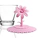 ME.FAM Unique Flower,set of 8 Pack,anti-dust Airtight Seal Silicone Cup Mug Cover,diy Covers,food-grade Silicone Drink Covers,spillproof,leakproof,keeps Beverages Hot or Cold, Silicone Cup Lid