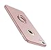 Xeber iPhone 6 Plus 6s Plus Case,Ultra Light Slim Fit Anti Scratch Fingerprint Premium Matt Surface with Ring Brackets Excellent Grip for iPhone 6 Plus 6s Plus Case (iPhone 6 Plus 6s Plus, Rose Gold)