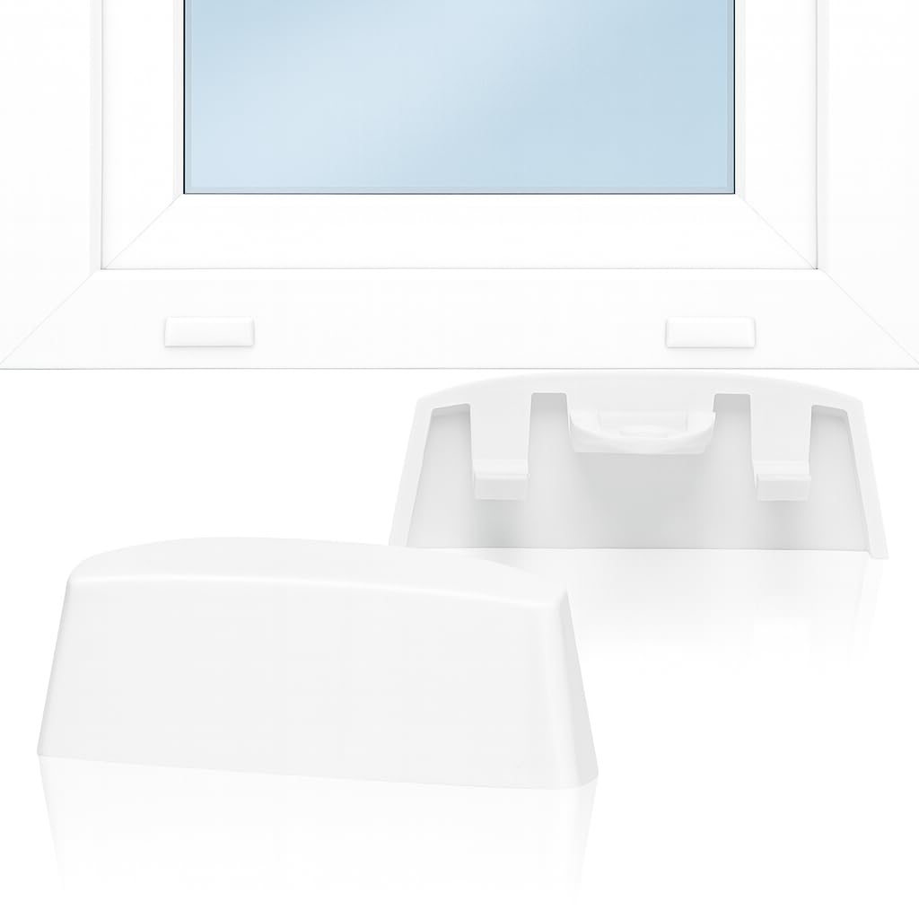 Ante bellum 45 mm Window Water Slot Caps, Pack of 25, Window Drain Hole Caps for Effective Drainage - Prevent Water Damage and Sweat on Your Windows (RAL9016)