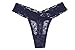 5-Pack Women's Thin Lace Hollowed-Out T-Back Low Waist Ice Silk Sexy Cheeky Thong See-Through Panties